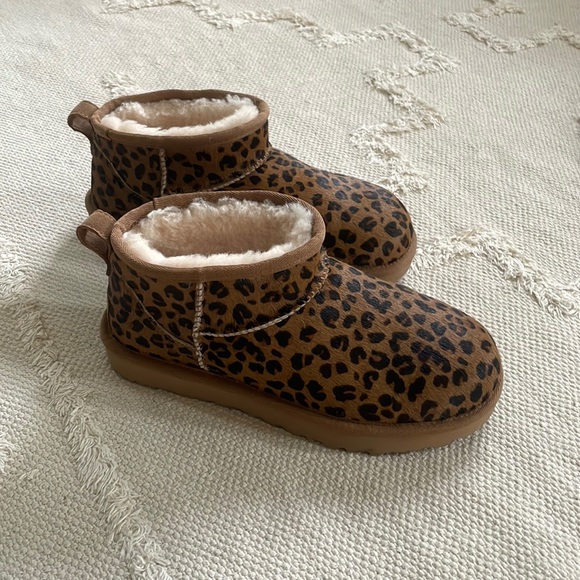 UGG Shoes - Limited Edition Leopard UGGS ultra mini Size 7